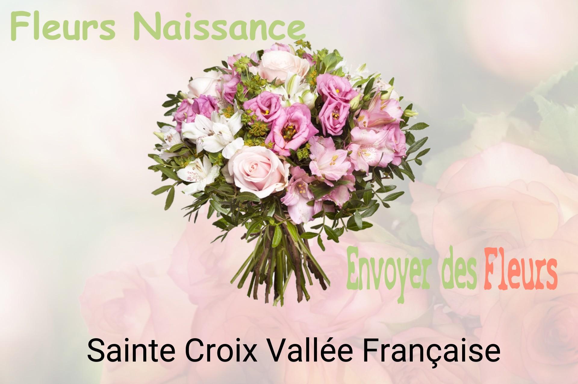 Bouquet de fleurs de naissance livré à Sainte-Croix-Vallée-Française